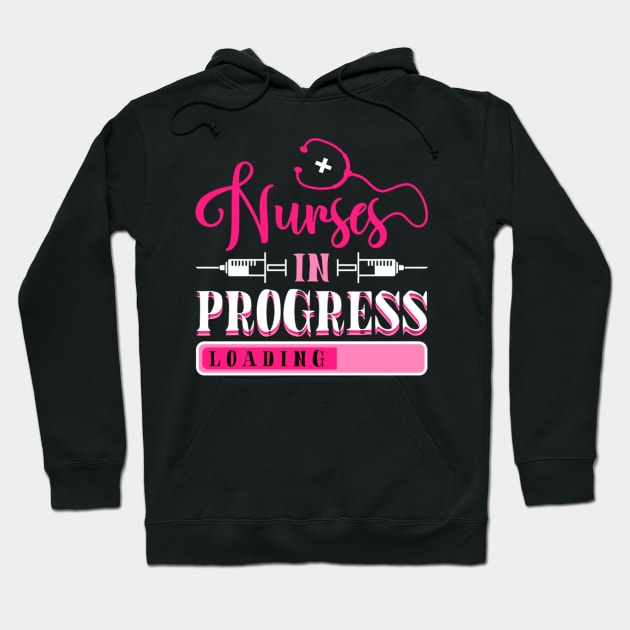 Nurse In Progress Nursing School Student Future Nurse Life Hoodie by levitskydelicia